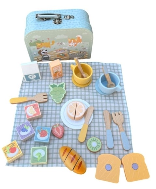 Набір для пікніка Tooky Toy Фрукти для нарізання Набір для сніданку (6976831553630) - зображення 3