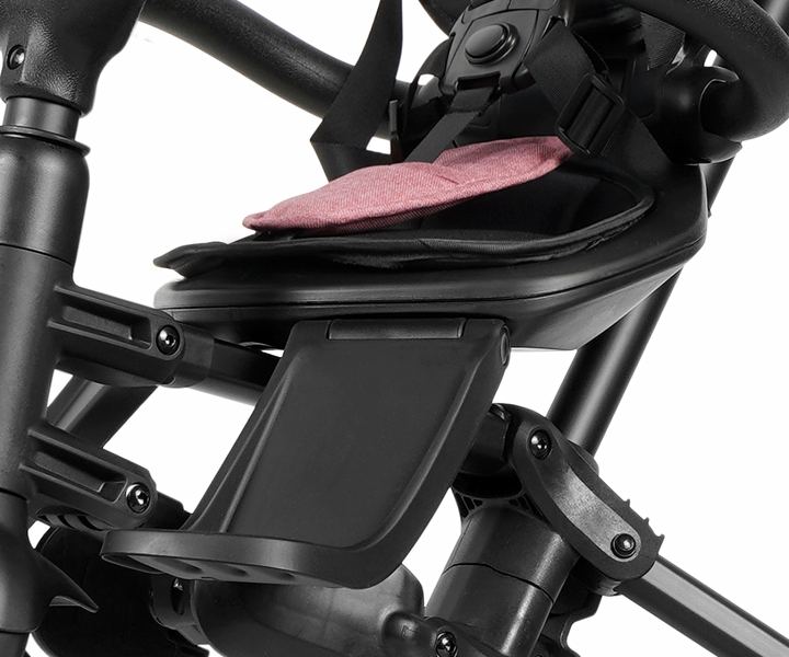 Триколісний велосипед Qplay Nova Niello 6в1 з капюшоном Рожевий (5061047480472) - зображення 7