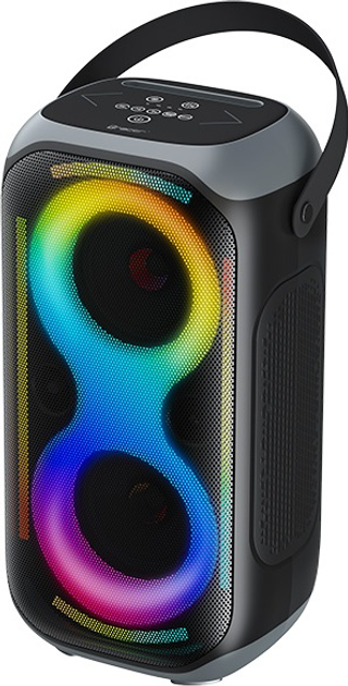 Портативна колонка Tracer Poweraudio King 2 BT TWS 50W RGB Black (TRAGLO47610) - зображення 3