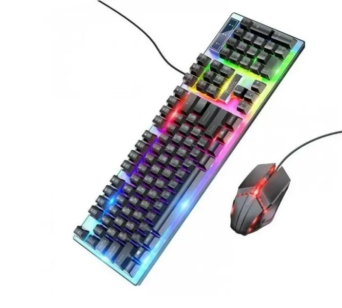Комплект проводной клавиатуры и мышки с RGB подсветкоЙ HOCO GM18. - изображение 3
