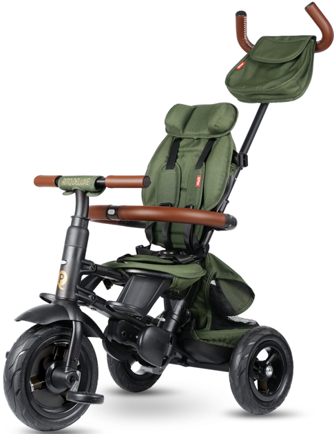 Триколісний велосипед Qplay Rito Deluxe Rubber Olive (5061047481639) - зображення 2