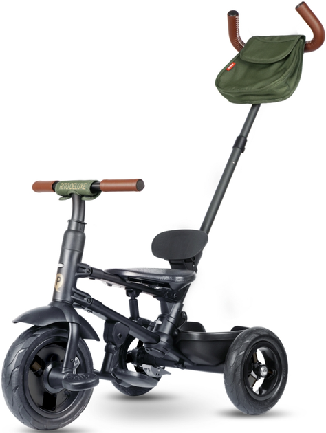 Триколісний велосипед Qplay Rito Deluxe Rubber Olive (5061047481639) - зображення 4