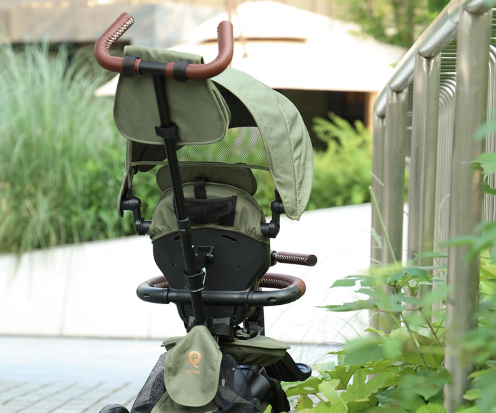 Триколісний велосипед Qplay Rito Deluxe Rubber Olive (5061047481639) - зображення 13