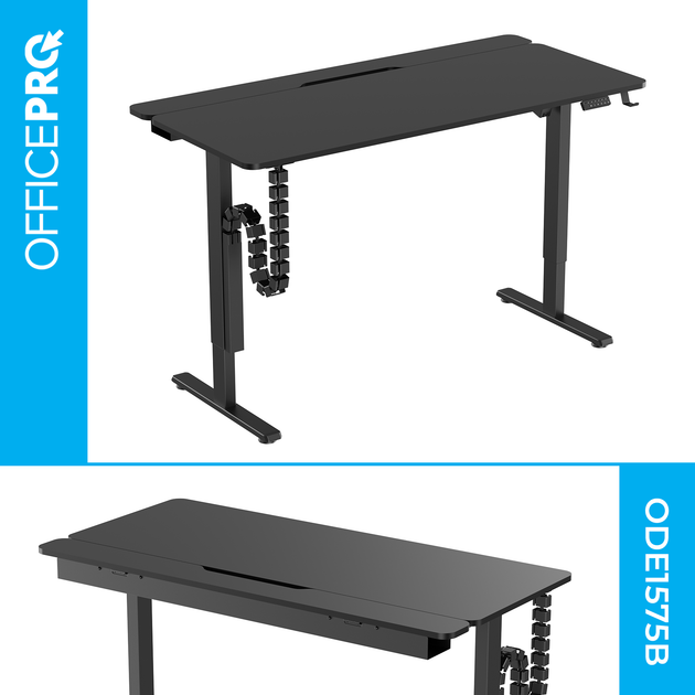 Стол с электорегулировкой высоты OfficePro 1500 x 720 мм Black (ODE1575B) - Фото 4 Стол с электорегулировкой высоты OfficePro 1500 x 720 мм Black (ODE1575B) - изображение 4