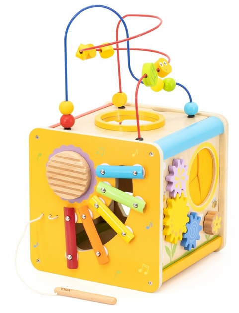 Kostka edukacyjna Viga 5 w 1 (6971608448003) - obraz 3