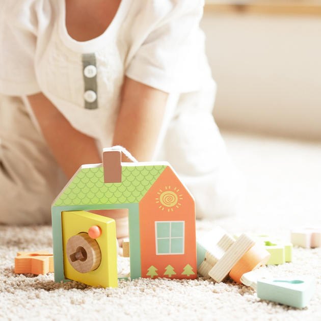 Przeplatanka drewniana Classic World klocki do nawlekania Klucze i drzwi 11 el CW20143 (6927049021435) - obraz 5