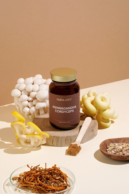 Suplement diety Natu.Care Ashwagandha & Cordyceps 60 g (5906630601103) - obraz 2