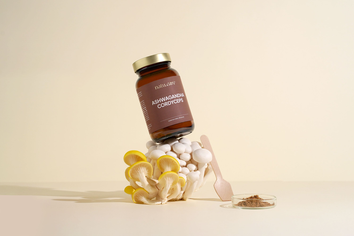 Suplement diety Natu.Care Ashwagandha & Cordyceps 60 g (5906630601103) - obraz 5