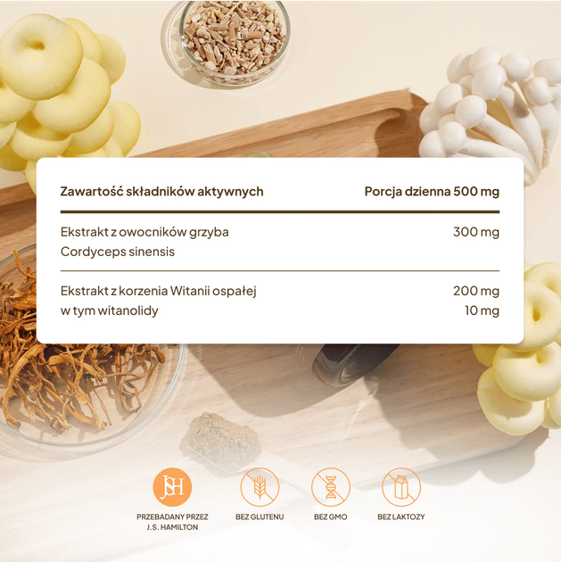 Suplement diety Natu.Care Ashwagandha & Cordyceps 60 g (5906630601103) - obraz 8