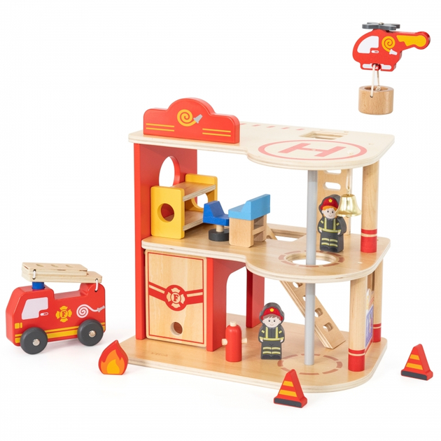 Drewniany garaż Viga Remiza Straży Pożarnej 14 elementów (6971608448010) - obraz 1