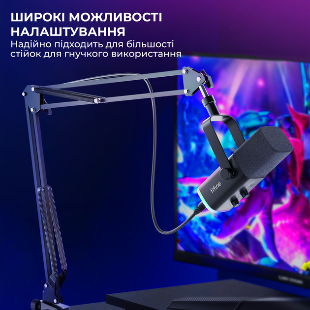 Микрофон динамический Fifine AM8T USB/XLR Black - изображение 7