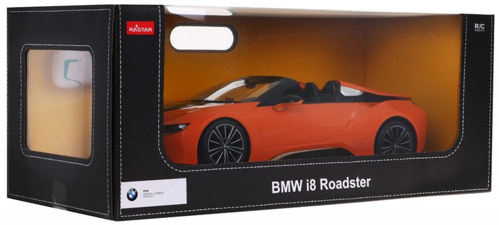 Радіокерований автомобіль BMW i8 Roadster від Rastar масштаб 1:12 з пультом 2.4 GHz Помаранчевий (ZRC.95500.POM) (5903864900644) - зображення 7