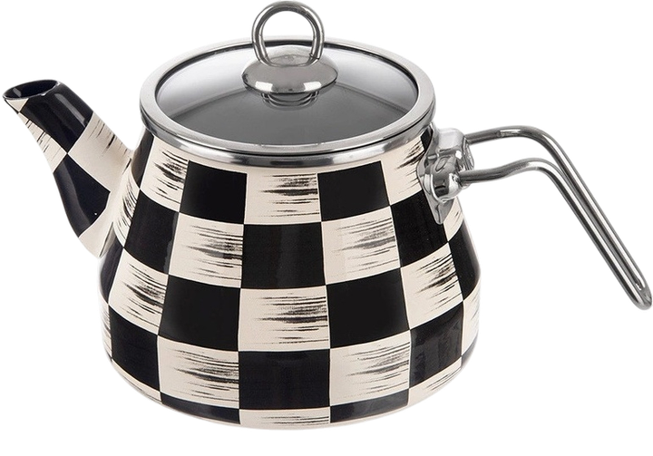 Чайник Orion Szachownica емальований 2 л (8592381206666) - зображення 1