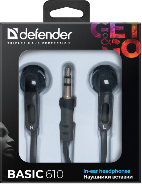 Навушники Defender Basic-610 Black (63610) - Фото 3 Навушники Defender Basic-610 Black (63610) - зображення 3