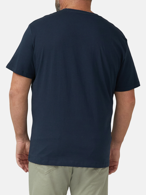 Футболка бавовняна довга чоловіча s.Oliver 10.3.16.12.130.2174720-5978 4XL Темно-синя (4099978349385) - зображення 2