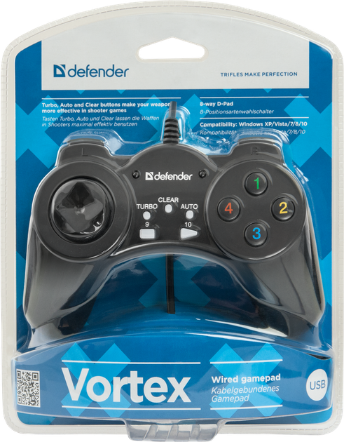 Геймпад Defender Vortex USB для ПК, ноутбука - изображение 3