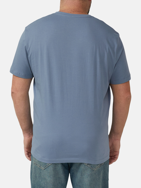 Koszulka męska bawełniana s.Oliver 10.3.16.12.130.2174720-5363 4XL Jasnoniebieska - obraz 2