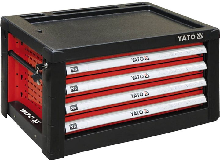 Тумба інструментальна YATO з 4 шуфлядами до столу YT-08920, 690х465х400 мм (YT-09152) - зображення 1