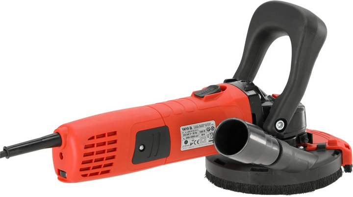 Szlifierka do betonu YATO sieciowa 230 V P= 1400 W, z tarczą Ø= 125 mm (YT-82164) - obraz 3