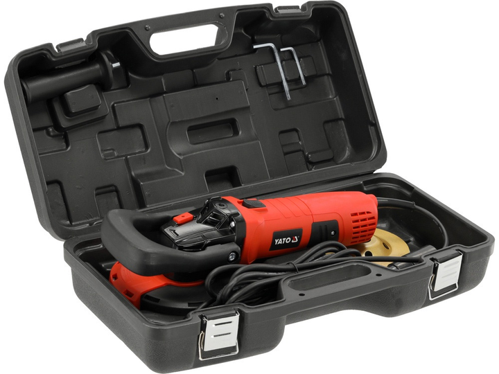 Szlifierka do betonu YATO sieciowa 230 V P= 1400 W, z tarczą Ø= 125 mm (YT-82164) - obraz 6