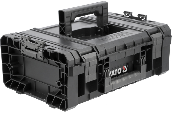 Skrzynka na narzędzia YATO modułowa 19V S1 2 przegrody 584x385x165 mm plastikowa (YT-091692) - obraz 1