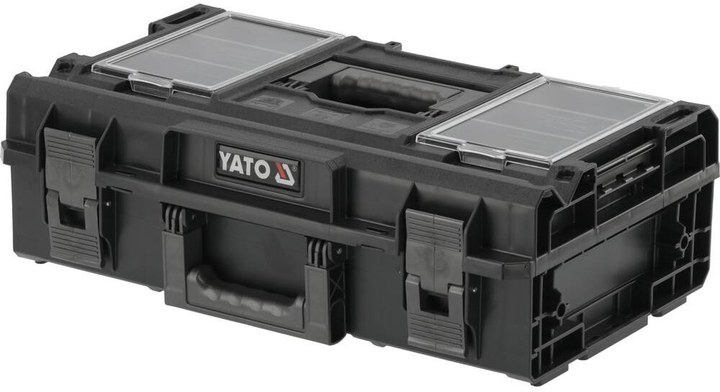 Skrzynka na narzędzia YATO modułowa 32V S1 2 przegrody 584x385x295 mm plastikowa (YT-091691) - obraz 3