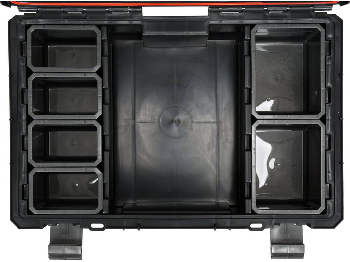 Skrzynka na narzędzia YATO modułowa 19V S1 2 przegrody 584x385x165 mm plastikowa (YT-091692) - obraz 6