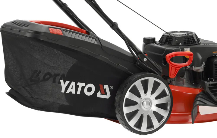 Kosiarka spalinowa YATO z napędem 4.5 kW szerokość cięcia Ø= 53 cm kosz 62 l (YT-85533) - obraz 5