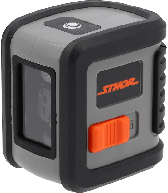 Poziomica laserowa samopoziomująca STHOR z krzyżową zieloną wiązką 10 m 1.5 V (18003_sth) - obraz 1