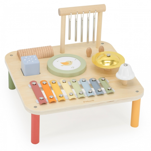 Drewniany stolik edukacyjny Viga Muzyczny Sensoryczny 7w1 (6971608442773) - obraz 1