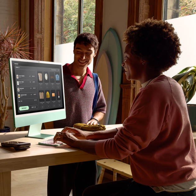 Monoblok Apple iMac 24" M4 4.5K 10‑rdzeniowy GPU 512GB Blue (MWV33ZE/A) - obraz 8