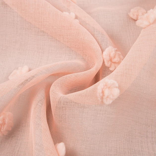 Фіранка Homla Belmonte з декоративними помпонами рожева 140x250 см (5906496742439) - зображення 5