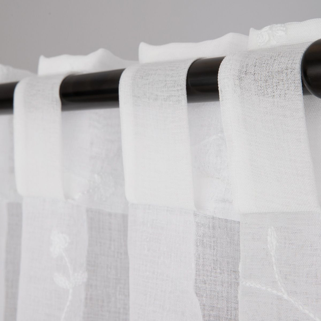 Фіранка Homla Mossia з листяним принтом біла 140x250 см (5904183856797) - зображення 5