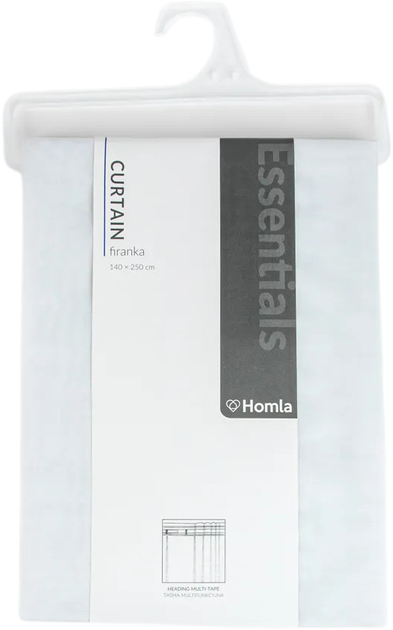 Фіранка Homla B2 Essentials Swiss з тасьмою біла 300x160 см (5906496717758) - зображення 2