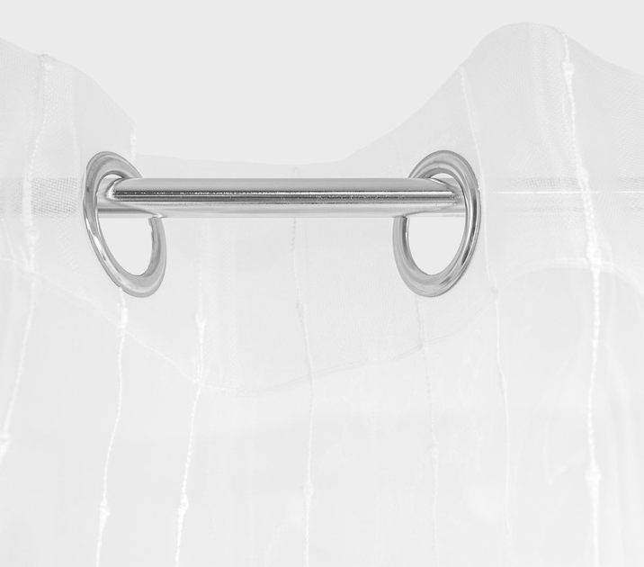 Фіранка Homla B2 Essentials на кільцях жакардова біла 140x250 см (5906496717673) - зображення 3