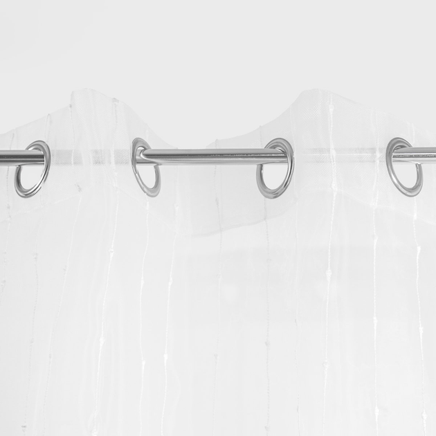 Фіранка Homla B2 Essentials на кільцях жакардова біла 140x250 см (5906496717673) - зображення 4