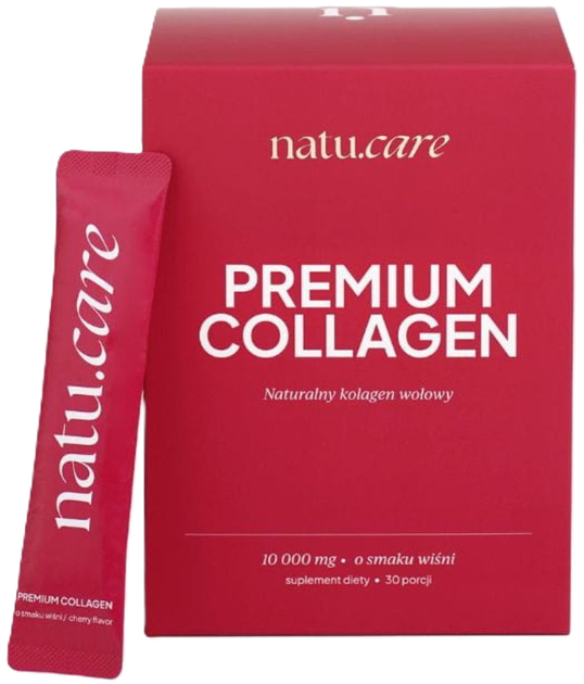 Suplement diety Natu.Care Collagen Premium 10000 mg 30 saszetek Wiśnia (5905943690583) - obraz 1