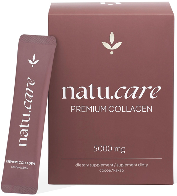 Suplement diety Natu.Care Collagen Premium 5000 mg 30 saszetek Kakao (5905072809610) - obraz 1