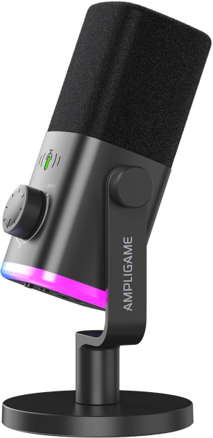 Микрофон динамический Fifine AM9 XLR/USB Black - Фото 5 Микрофон динамический Fifine AM9 XLR/USB Black - изображение 5