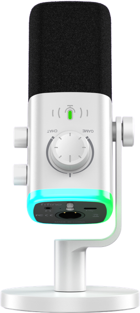 Микрофон динамический Fifine AM9W XLR/USB White - изображение 2