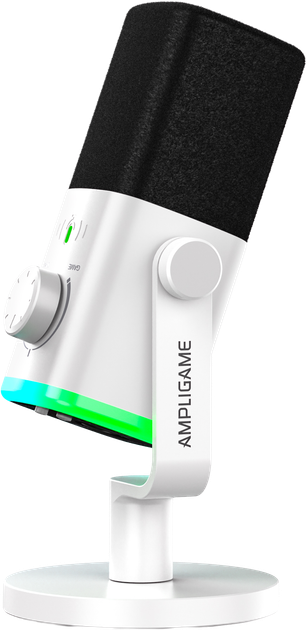 Микрофон динамический Fifine AM9W XLR/USB White - изображение 5