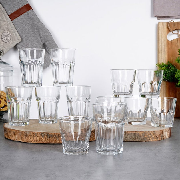 Набір склянок Excellent Houseware для напоїв 6 шт 230 мл 6 шт 330 мл (8720573228916) - зображення 5