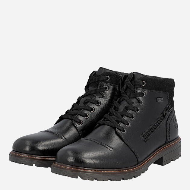 Trzewiki męskie skórzane Rieker 32020-00 46 (11UK) Czarne (4061811894031) - obraz 4