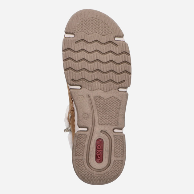 Zimowe kozaki damskie ocieplane Rieker 45966-20 38 (5UK) Brązowe (4061811930852) - obraz 7