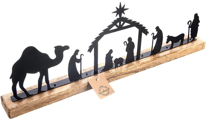 Szopka bożonarodzeniowa Orion Mango drewniana metalowa (8592381201630) - obraz 2