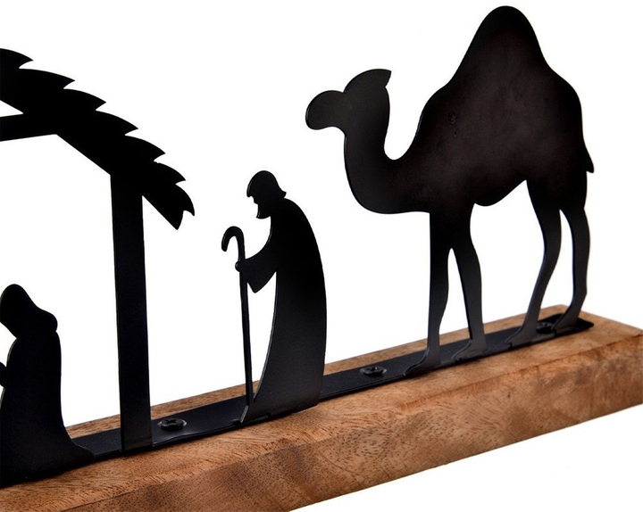 Szopka bożonarodzeniowa Orion Mango drewniana metalowa (8592381201630) - obraz 3