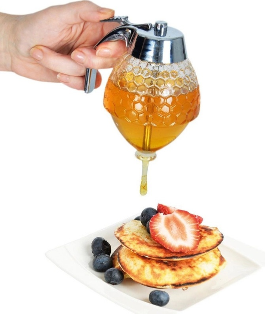 Диспенсер для меду/сиропу Orion скляний 250 мл (8592381111052) - зображення 3