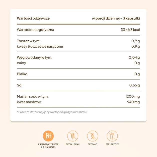 Suplement diety Natu.Care Maślan Sodu Premium 1200 mg 90 kapsułek (5905943690613) - obraz 6