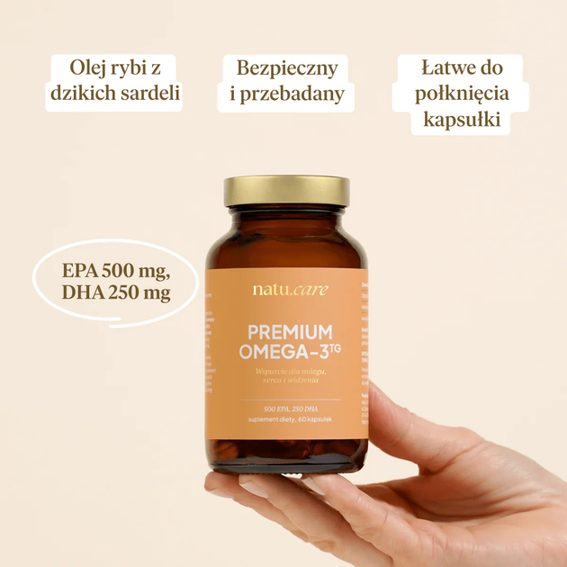 Suplement diety Natu.Care Premium Omega 3 TG 750 mg 60 tabletek (5905943690002) - obraz 4