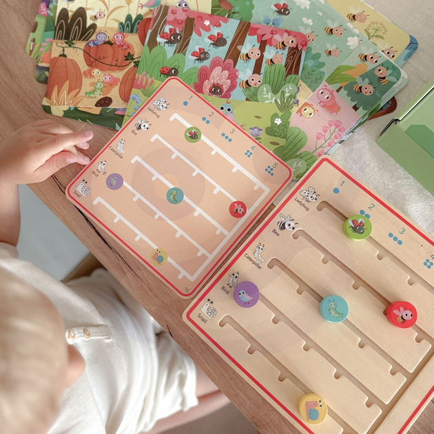 Drewniana gra Tooky Toy Nauka liczenia Zwierzątka TL776 (6972633370062) - obraz 3